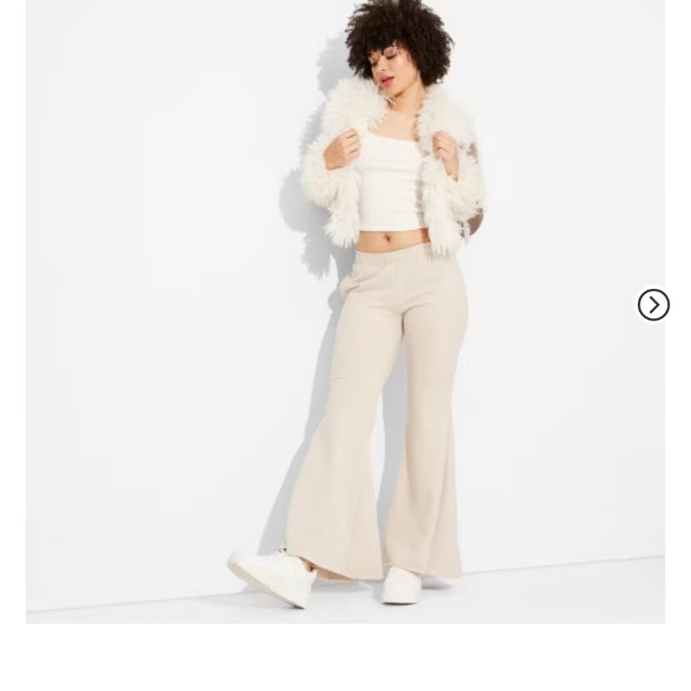 Women's Mid-Rise Washed Extreme Flare Sweatpants - Wild Fable